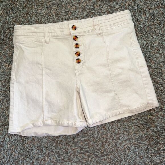 EUC PILCRO AND THE LETTERPRESS ANTHROPOLOGIE BUTTONFLY HI-WAIST SHORTS SIZE 29 - Picture 2 of 7